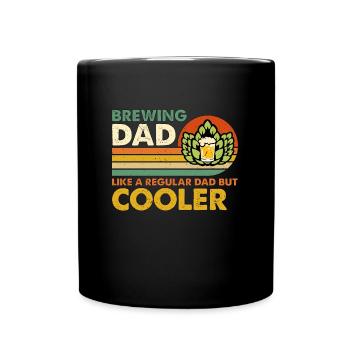 Beer Brewing Dad Like Retro Craft Beer Home Brewer - Full Colour Mug - black - Front