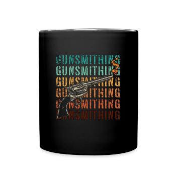Gunsmith Retro Pistol Shooter Gun Fixer Gunsmiths - Full Colour Mug - black - Front