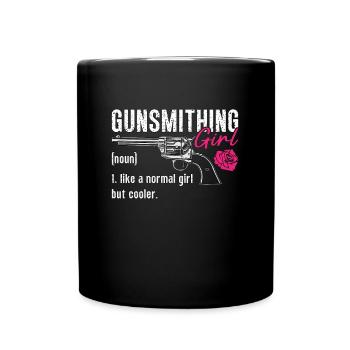 Armurier Armurier Fille Comme un pistolet Armuriers - Mug uni - noir - Devant