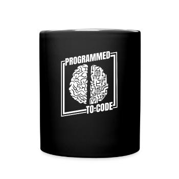 Developer Coder Programmer Funny - Full Colour Mug - black - Front