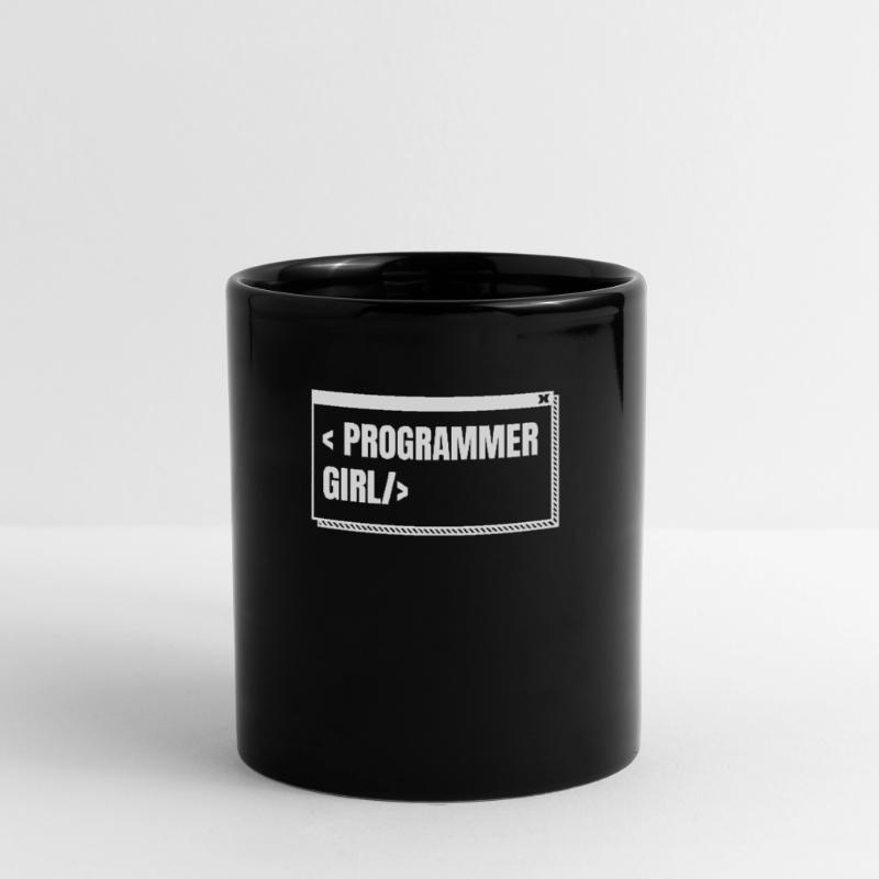 Developer Coder Programmer Girl Full Colour Mug