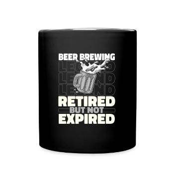 Hobby Brewer Beer Craft Beer Retired - Full Colour Mug - black - Front
