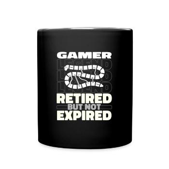 Gesellschaftsspiel Brettspiel Im Ruhestand - Tasse einfarbig - Schwarz - Vorne