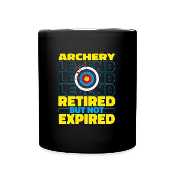 Archery Archery Archer Pensioners - Full Colour Mug - black - Front
