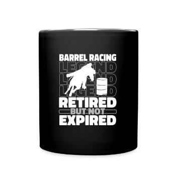 Retraité de course de barils - Mug uni - noir - Devant