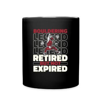 Bloc Bloc à la retraite - Mug uni - noir - Devant