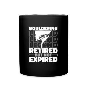 Bloc Bloc à la retraite - Mug uni - noir - Devant