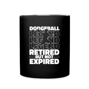 Ballon chasseur à la retraite - Mug uni - noir - Devant