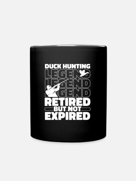 Ente Jagd Entenjagd Im Ruhestand - Tasse einfarbig - Schwarz