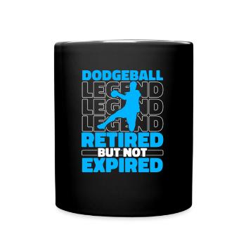 Dodgeball pensioners - Full Colour Mug - black - Front