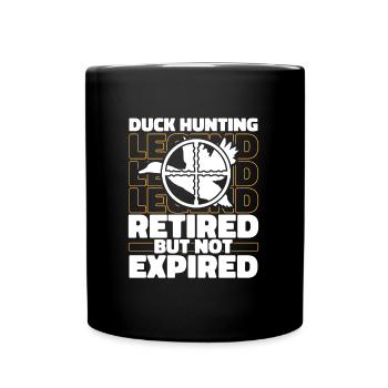 Duck Hunting Duck Hunting Pensioner - Full Colour Mug - black - Front