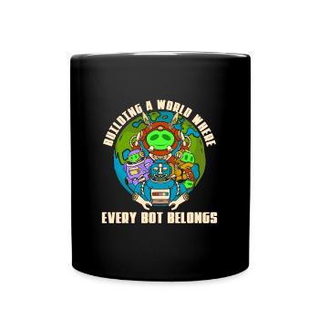 Robotique Construire un monde Robot Ingénieur en robotique - Mug uni - noir - Devant