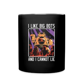 Robotics I Like Big Bots Cyborg Robotics Engineer - Full Colour Mug - black - Front