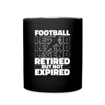 Football américain à la retraite - Mug uni - noir - Devant