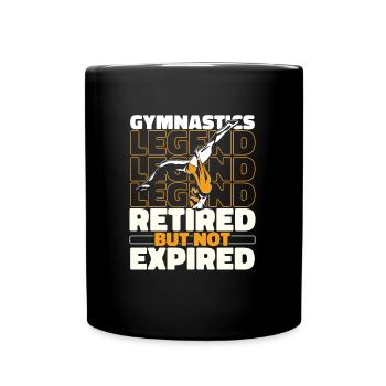 Rsg Turnen Sportgymnastik Rentner - Tasse einfarbig - Schwarz - Vorne