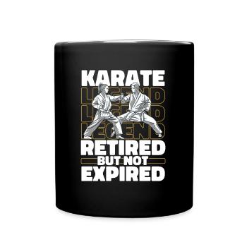 Karate Im Ruhestand - Tasse einfarbig - Schwarz - Vorne