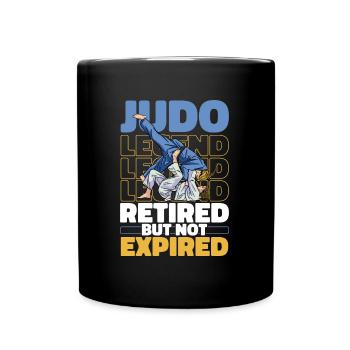 Judoka Rentner - Tasse einfarbig - Schwarz - Vorne