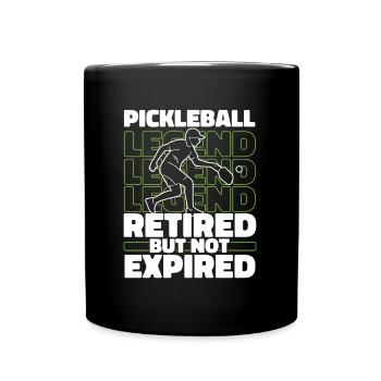 Pickleball pensioners - Full Colour Mug - black - Front