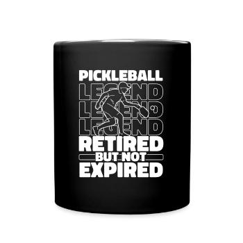 Retired pickleball - Full Colour Mug - black - Front