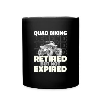 Quad Bike Retiré - Mug uni - noir - Devant