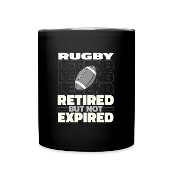 Rugby Im Ruhestand - Tasse einfarbig - Schwarz - Vorne