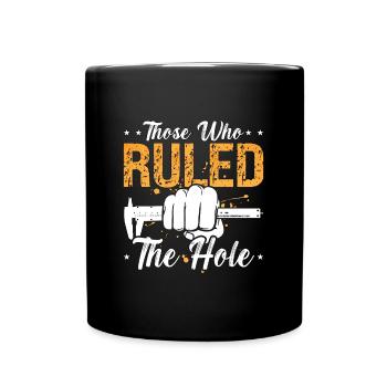 Machiniste Ceux qui ont régné sur l’opérateur de tour de trou - Mug uni - noir - Devant