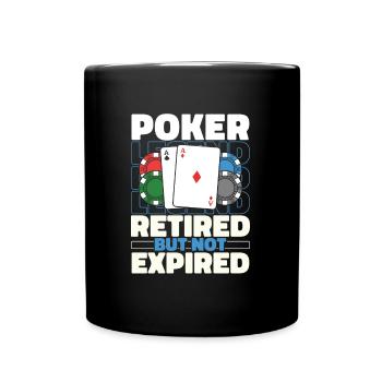 Retraités du poker - Mug uni - noir - Devant