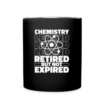 Retired chemical chemist - Full Colour Mug - black - Front