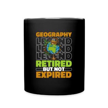 Geography Retired geographer - Full Colour Mug - black - Front