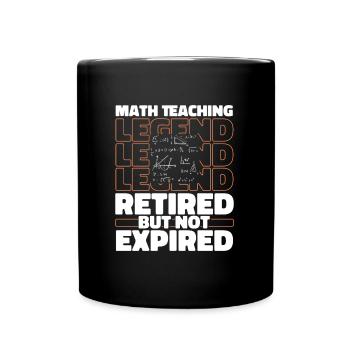 Retraité Math Mathématiques - Mug uni - noir - Devant