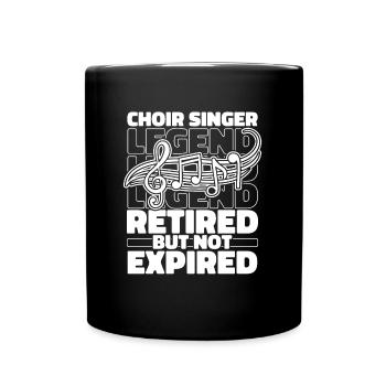 Choristes à la retraite - Mug uni - noir - Devant