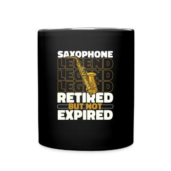 Saxophone Saxophone Retraité - Mug uni - noir - Devant