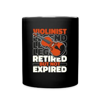 Violon Violon Retiré - Mug uni - noir - Devant