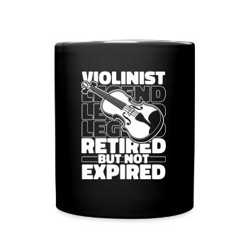 Violon Violon Retiré - Mug uni - noir - Devant