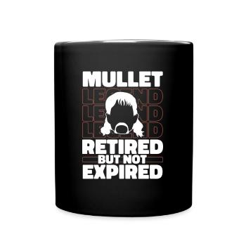 Vokuhila Retraité - Mug uni - noir - Devant