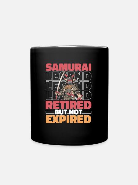 Samurai Im Ruhestand - Tasse einfarbig - Schwarz