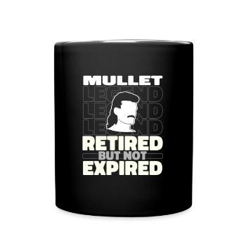 Retired Vokuhila - Full Colour Mug - black - Front