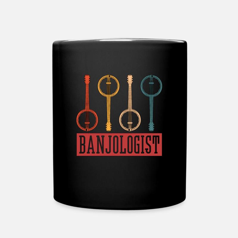 Banjo Banjologist Musical Instrument Banjo Player - Tasse einfarbig - Schwarz