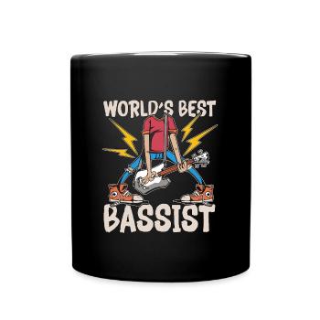 Bass Guitar World's Best Bassists Guitar Player - Tasse einfarbig - Schwarz - Vorne