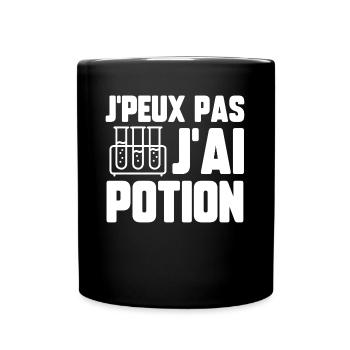 J’peux pas j’ai potion - Mug uni - noir - Devant