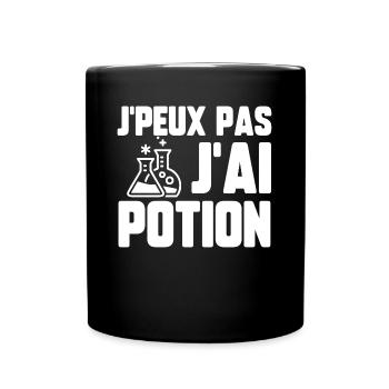 J’peux pas j’ai potion - Mug uni - noir - Devant