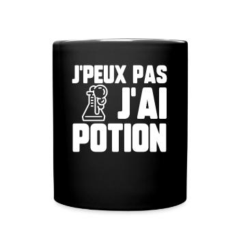 J’peux pas j’ai potion - Mug uni - noir - Devant