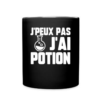 J’peux pas j’ai potion - Mug uni - noir - Devant