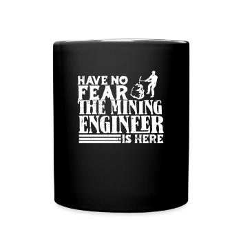Ingenieur Fun Bergbauingenieur - Tasse einfarbig - Schwarz - Vorne