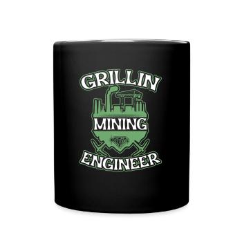 Ingénieur Grillage Ingénieur minier - Mug uni - noir - Devant