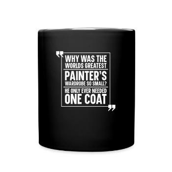 Peintre Vernisseur Lustig - Mug uni - noir - Devant