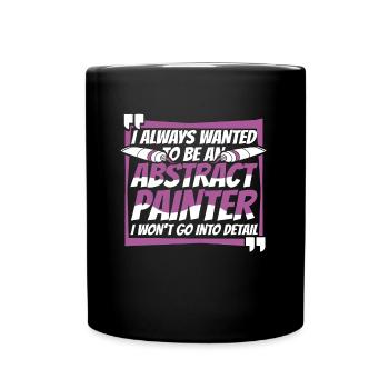 Painter Varnisher Abstract - Full Colour Mug - black - Front