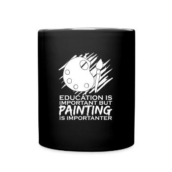 Painter Varnisher Funny - Full Colour Mug - black - Front