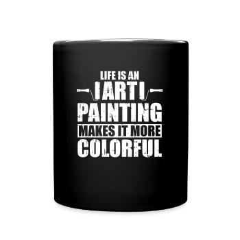 Painter Varnisher Art - Full Colour Mug - black - Front