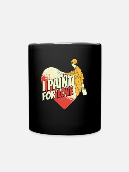 Maler Lackierer - Tasse einfarbig - Schwarz